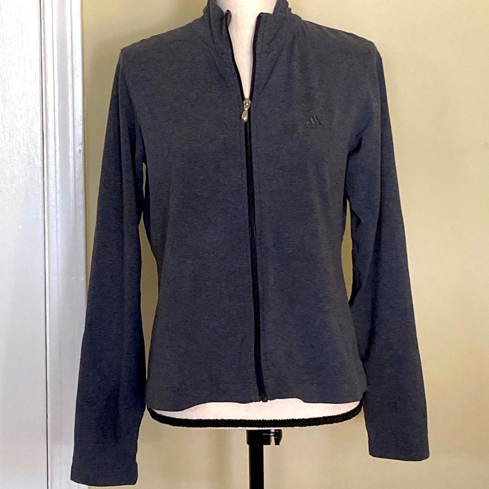 Adidas Track Jacket Grey Size Large